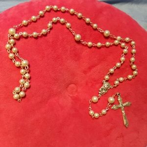 Handmade glass bead rosary